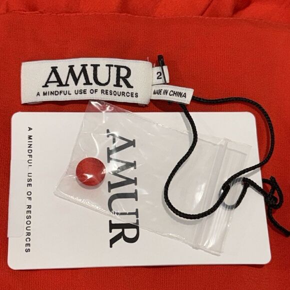 NWT AMUR Amiri Halter Mini Dress in Red Pepper
Size 0 Revolve - Picture 12 of 14